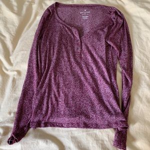 American Eagle Purple Henley (super soft)